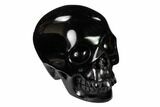Realistic, Polished Black Obsidian Skull #151041-2
